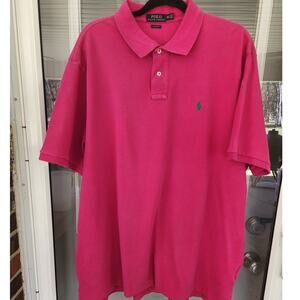 Polo Ralph Lauren Mens XXL 100% Cotton Short Sleeve Polo Shirt Preppy